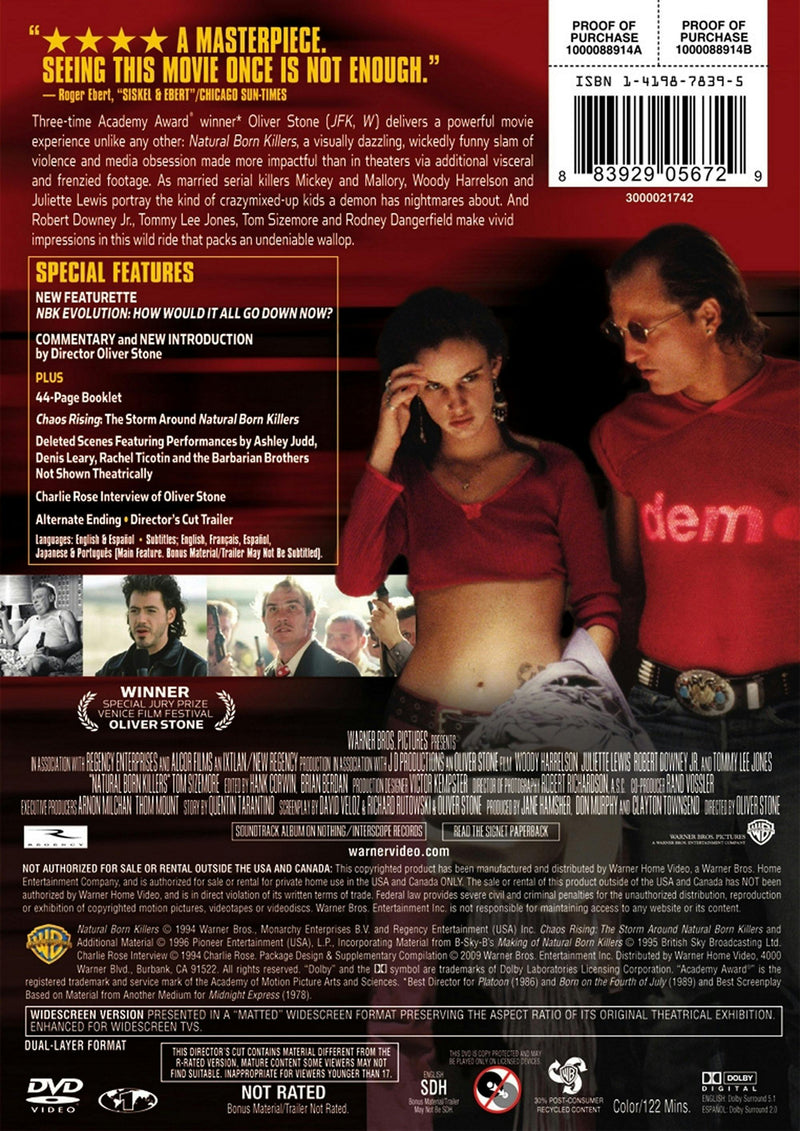 Natural Born Killers: Director's Cut (DVD Director's Cut) [DVD]