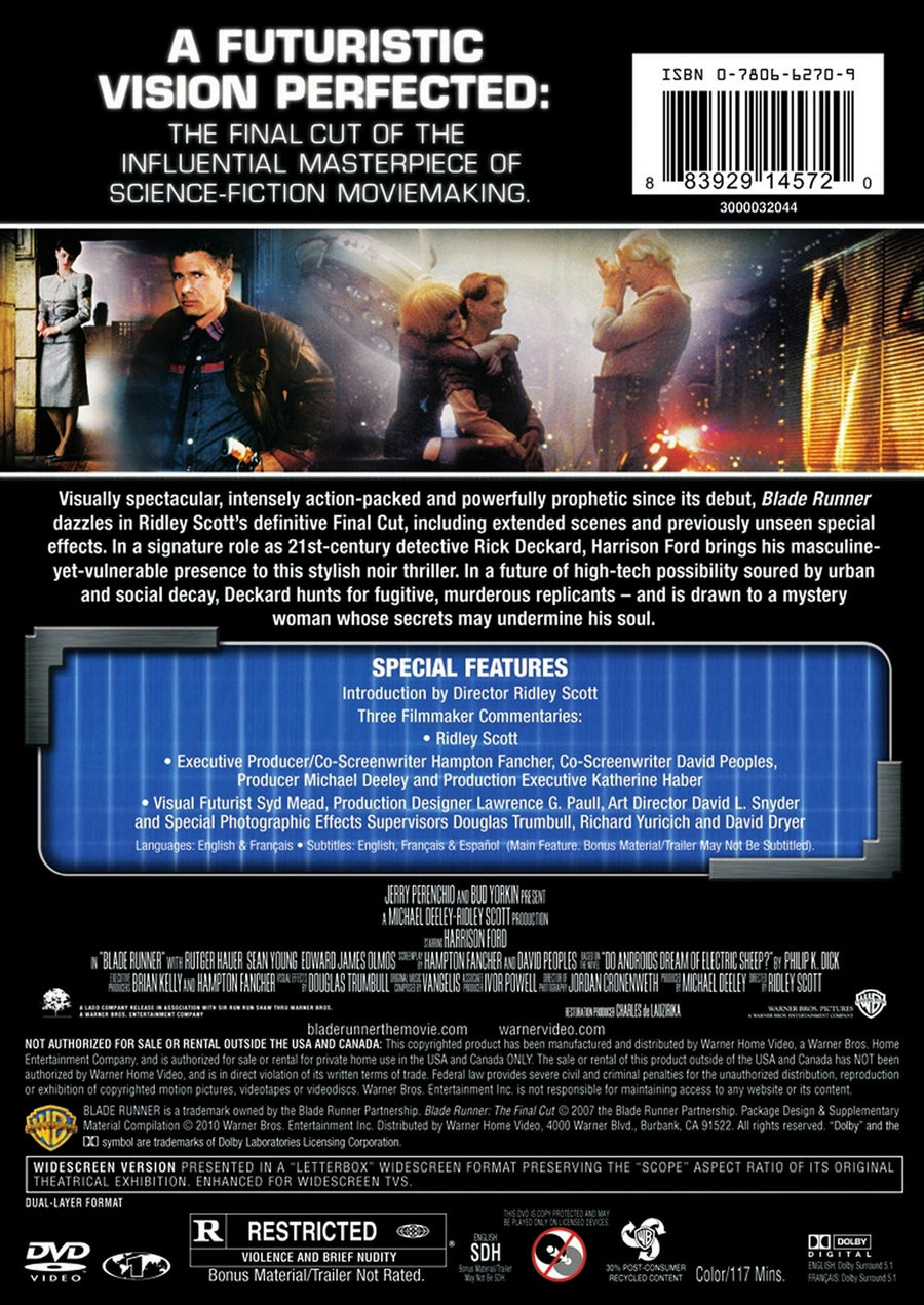 Blade Runner: The Final Cut (DVD Final Cut) [DVD]
