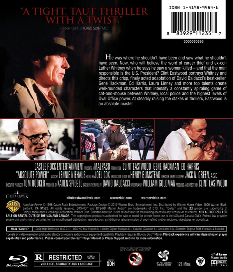 Absolute Power [Blu-ray]
