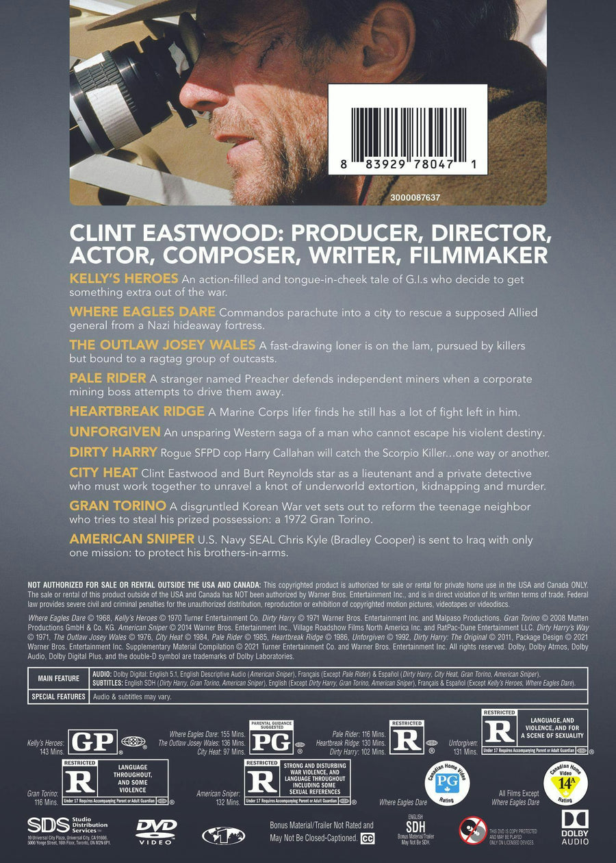 Clint Eastwood 50th Anniversary 10-Film Collection (Box Set) [DVD]