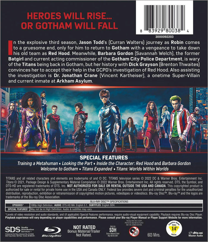 Titans: The Complete Third Season (Box Set) [Blu-ray]
