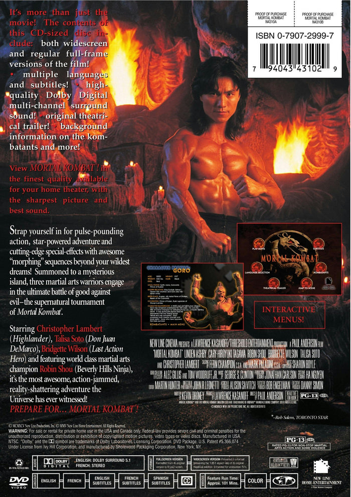 Mortal Kombat [DVD]