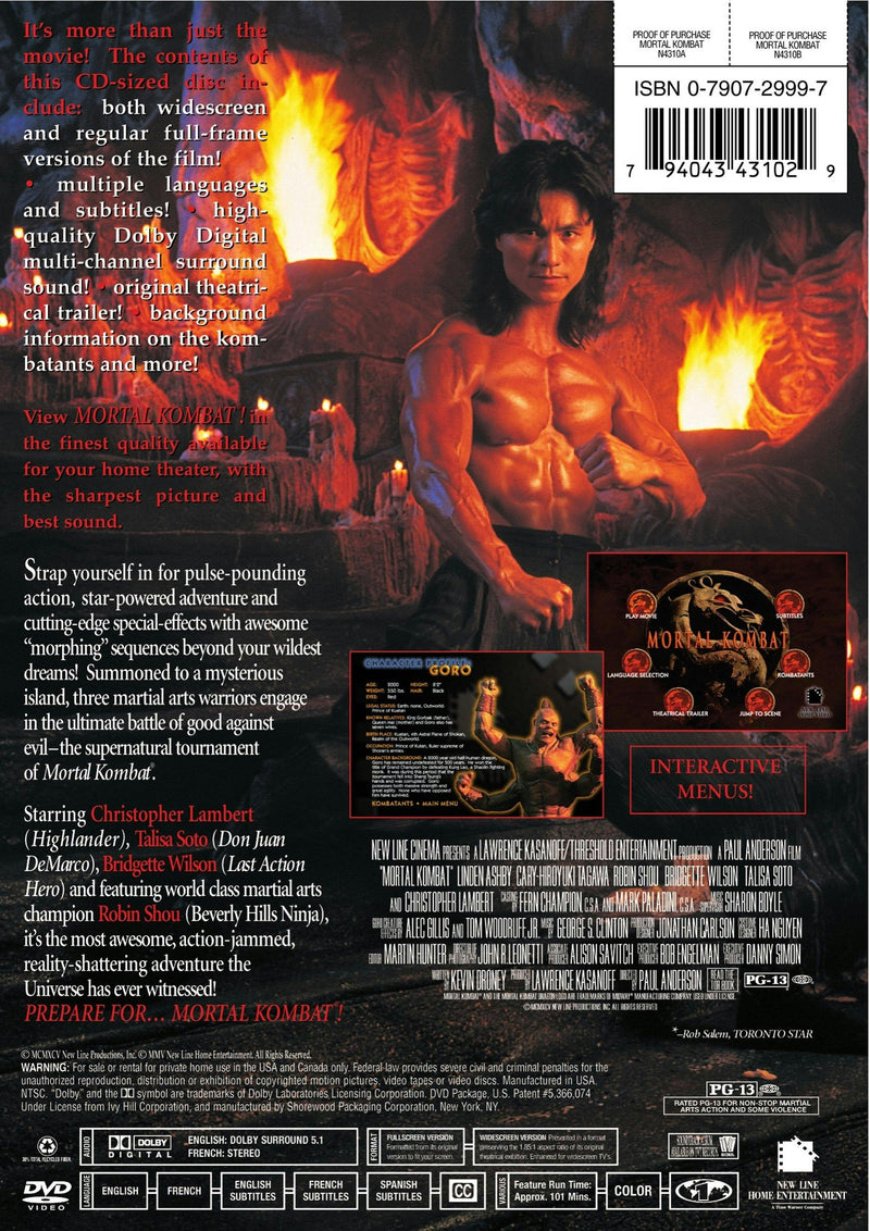 Mortal Kombat [DVD]