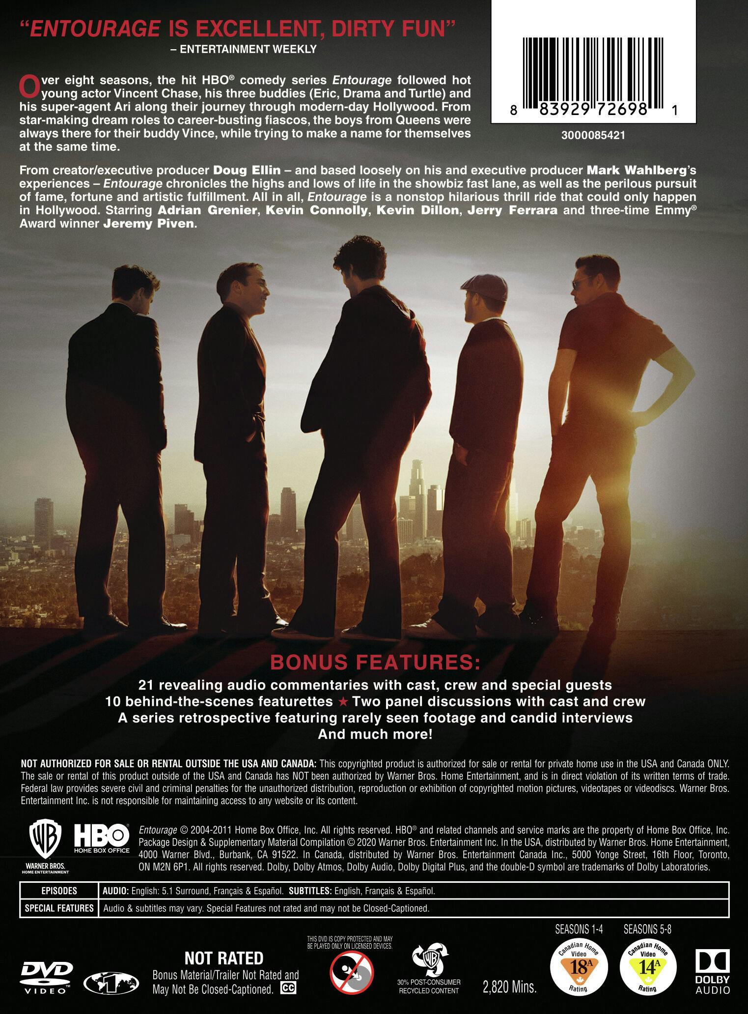 Entourage: The Complete Series (Box Set) [DVD] – GRUV Entertainment
