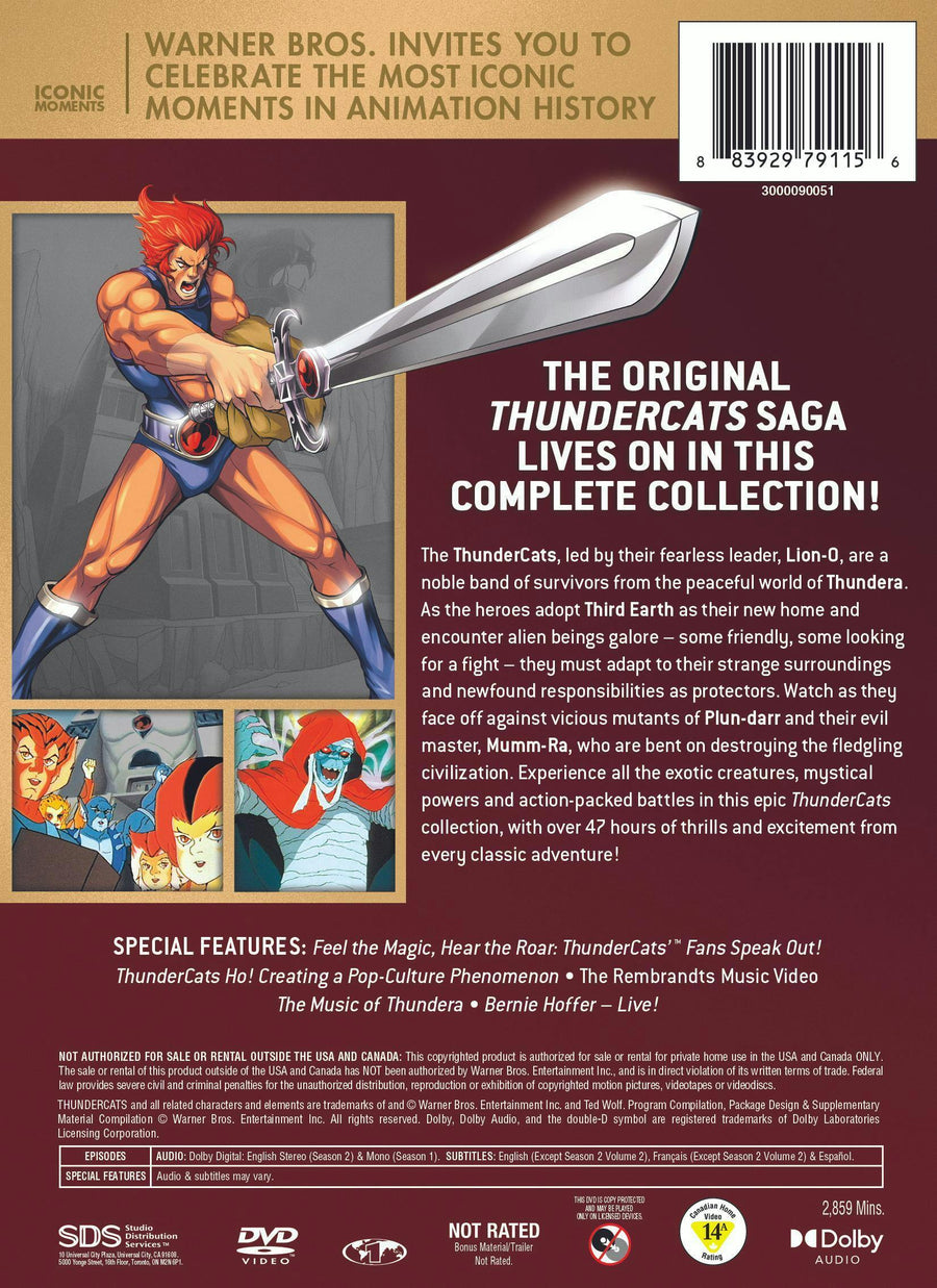 Thundercats: The Complete Collection (Box Set) [DVD]
