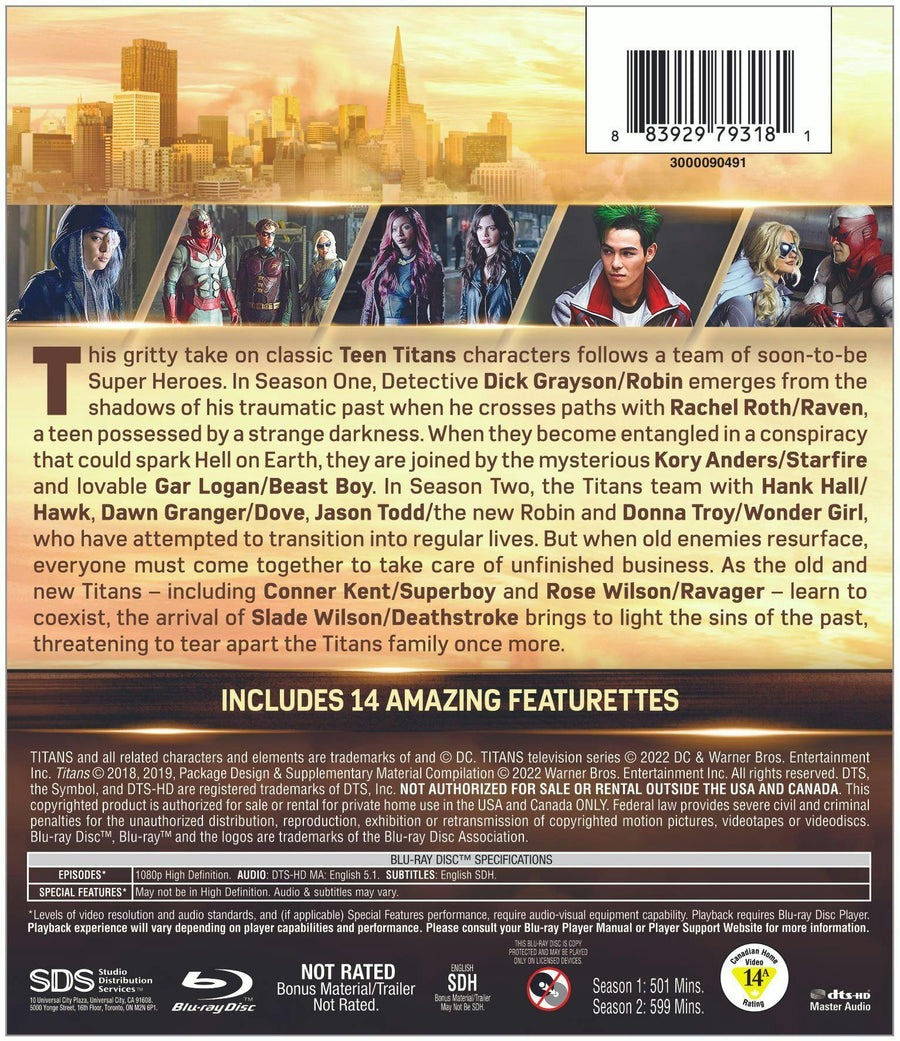 Titans: The Complete First and Second Seasons (Box Set) [Blu-ray]