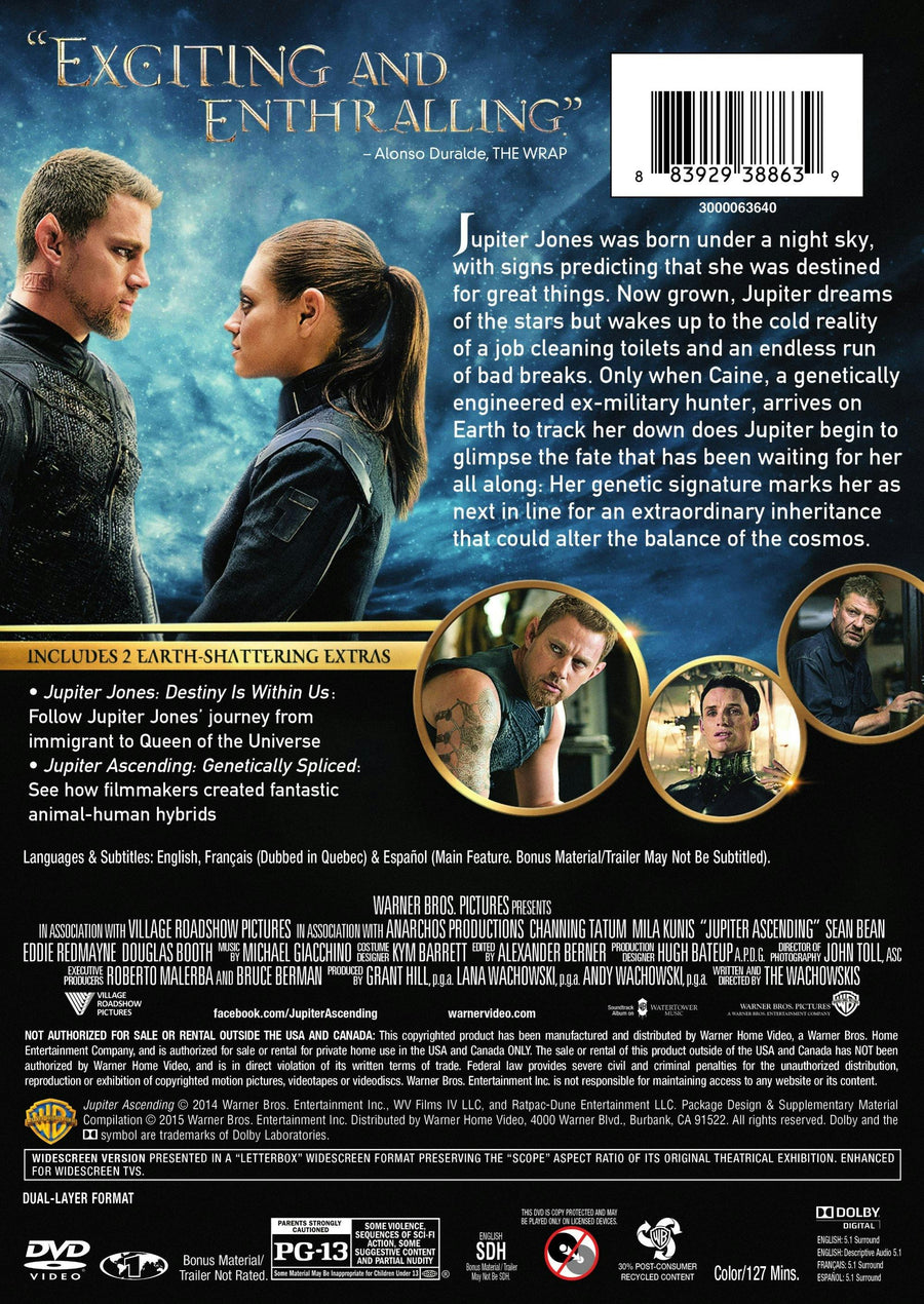 Jupiter Ascending [DVD]