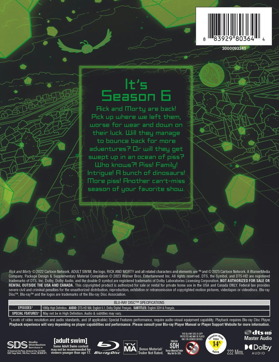 Rick and Morty: Season 6 (Steelbook) [Blu-ray]