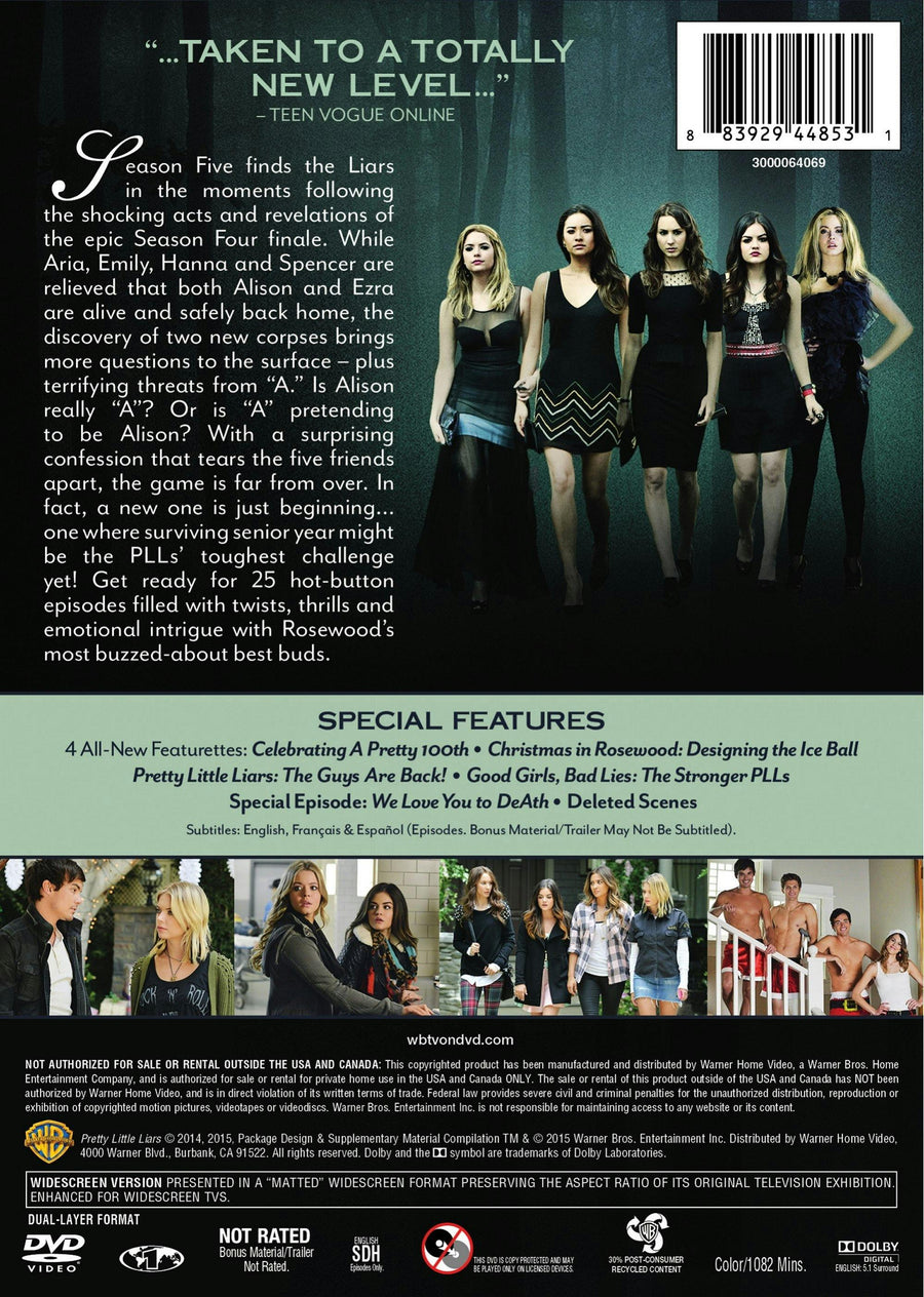 Pretty Little Liars: The Complete Fifth Season (Box Set) [DVD]