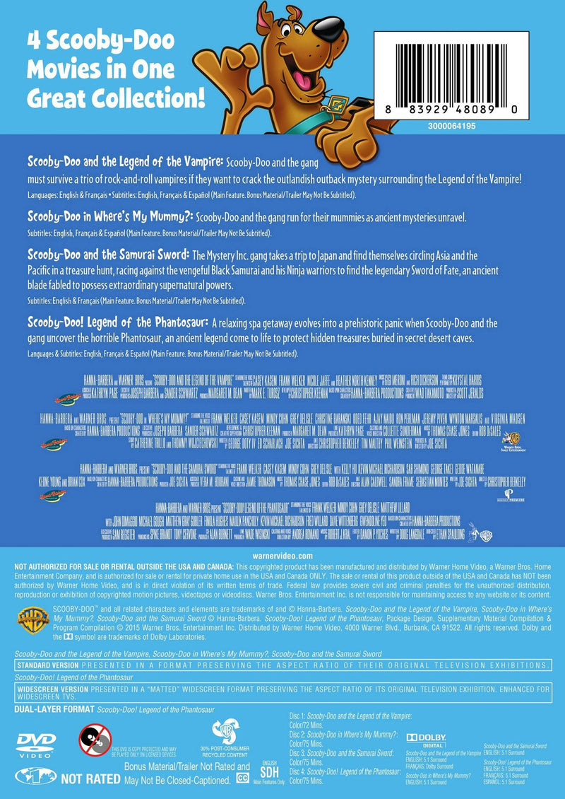 Scooby-Doo: 4 Movie Collection (Box Set) [DVD]