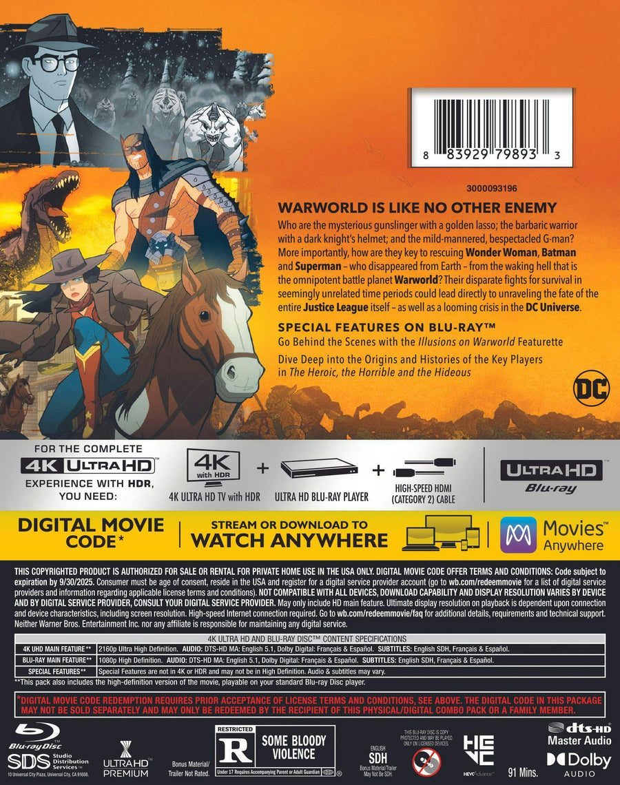 Justice League: Warworld (4K Ultra HD + Blu-ray) [UHD]