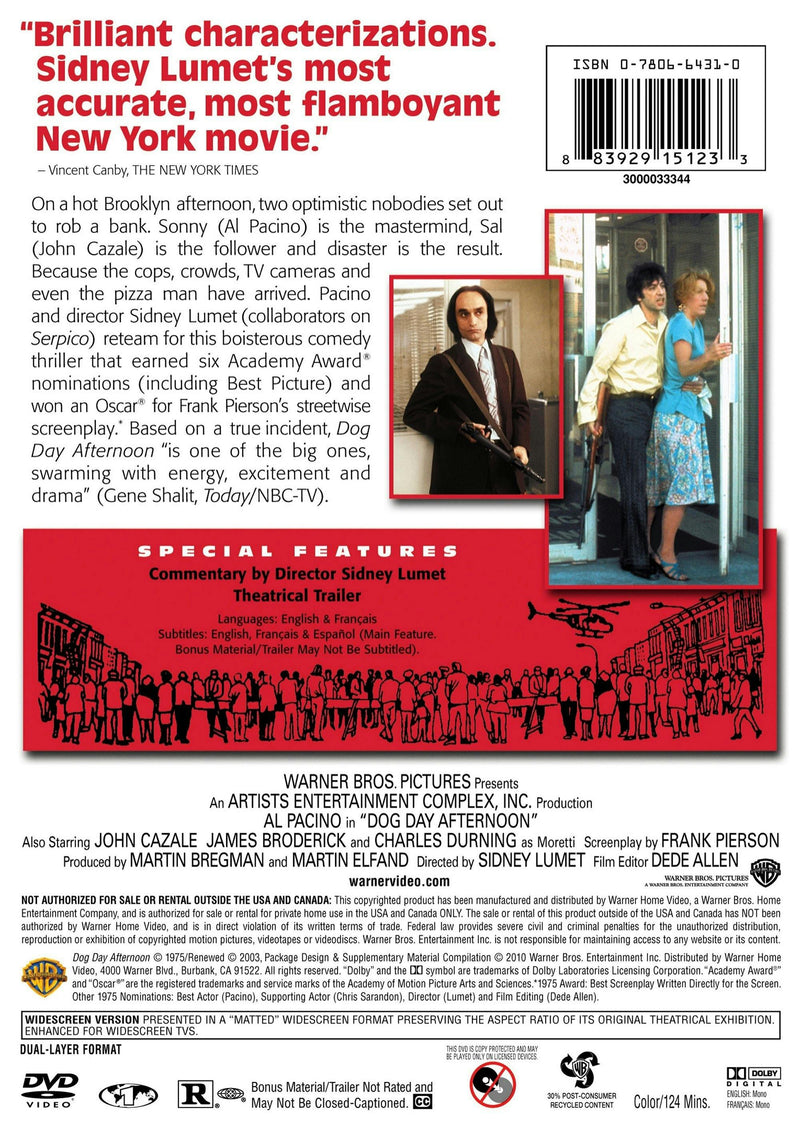 Dog Day Afternoon (DVD New Packaging) [DVD]
