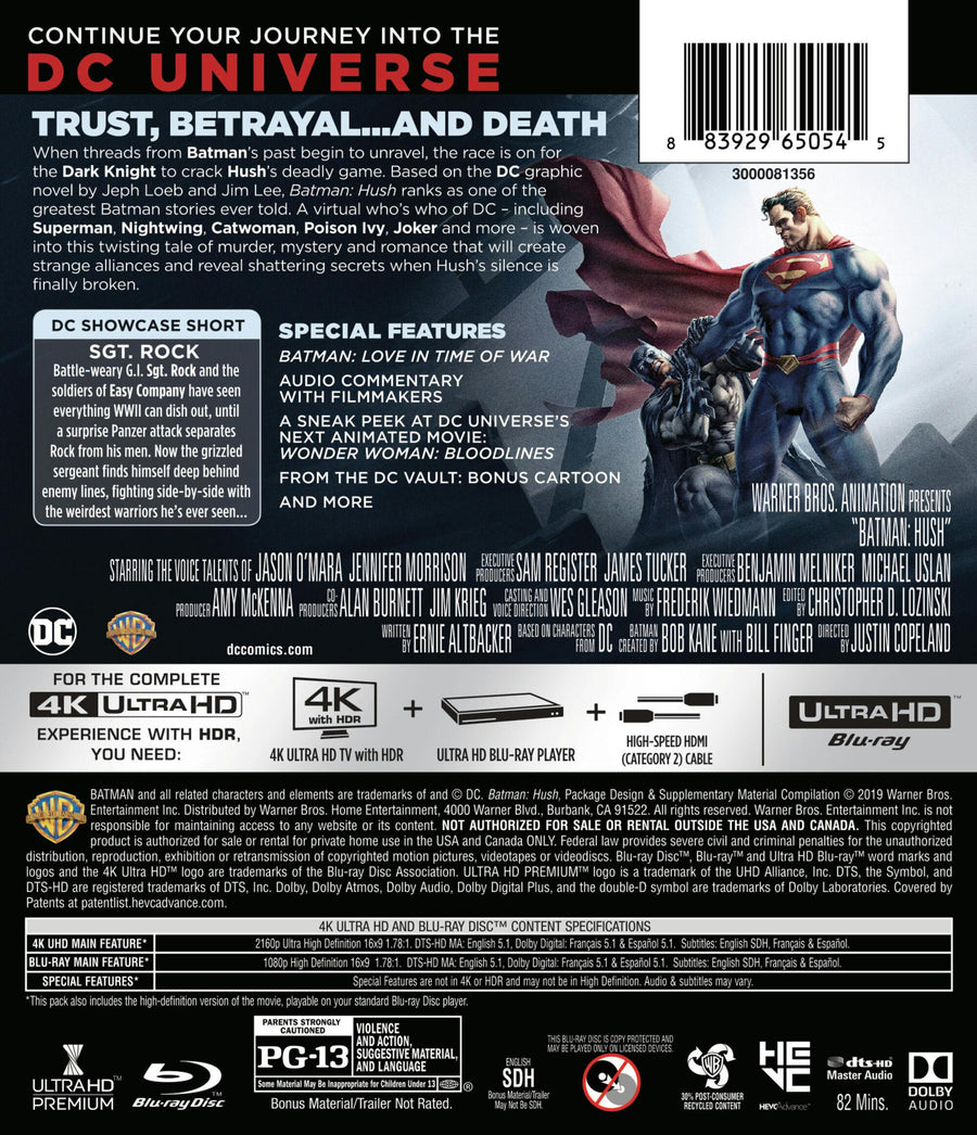 Batman: Hush (4K Ultra HD + Blu-ray) [UHD]