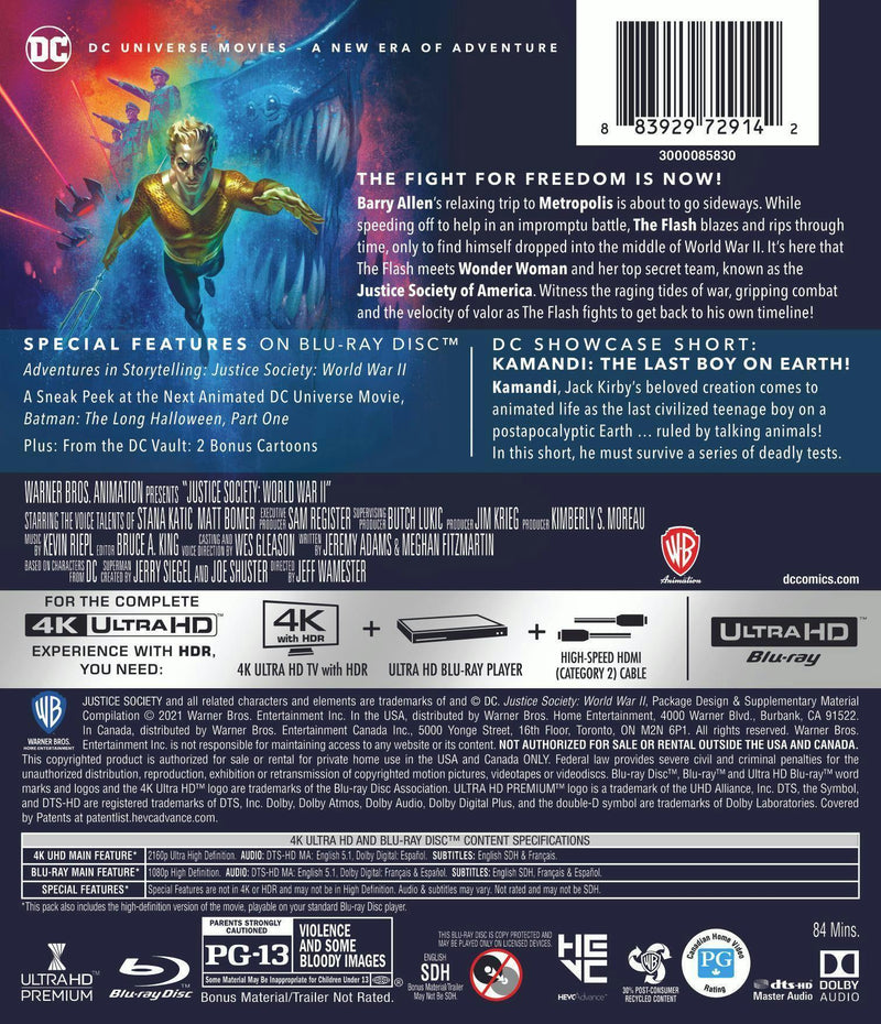 Justice Society: World War II (4K Ultra HD + Blu-ray) [UHD]